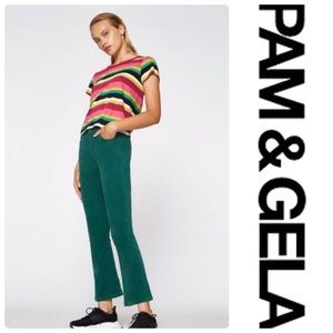 Pam & Gela corduroy Cropped Flare Pants